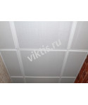 Кассета 595x595 Т-24(Т-15) белая матовая 3306 перф 1,8мм открытая система алюминий эконом
