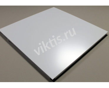 Кассета 600x600 90° белая матовая скрытая система алюминий